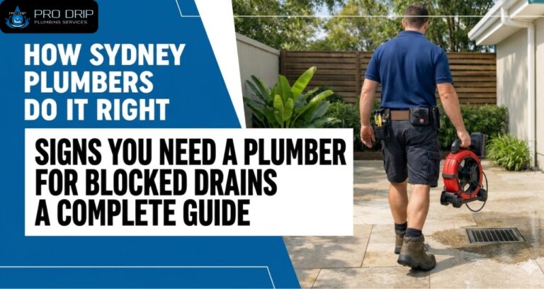 Blocked Drains Repair Sydney